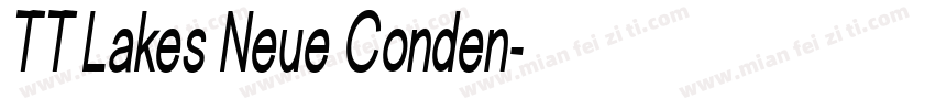 TT Lakes Neue Conden字体转换